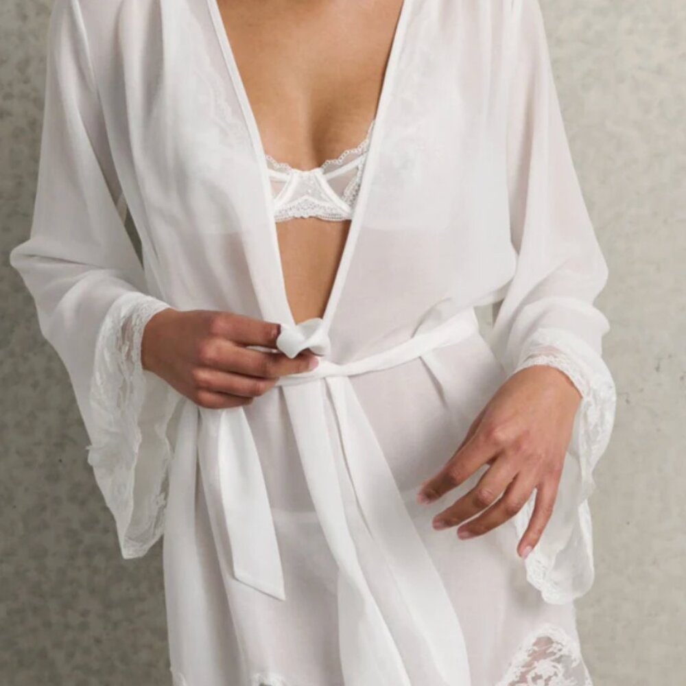 Kat the Label White Robe Bridal